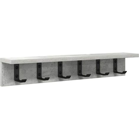 Maison Exclusive - Wandmontierter nachttisch Beton Grau 60 x 10.5