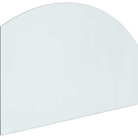 Feuerstelle Glasplatte Transparent 80 x 50 cm Glas vidaXL