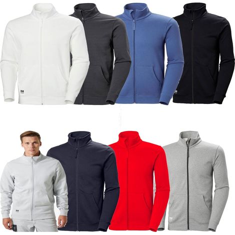 Felpa da lavoro Helly Hansen Classic 79326 zip intera - M - Grigio