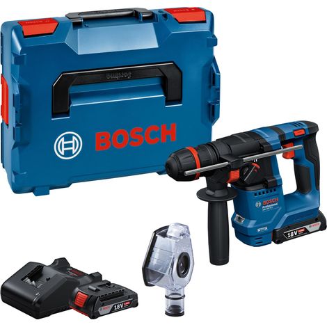 [PRODOTTO USATO] Bosch Professional 18V Sistema di trapani a percussione a batteria GBH 18V-18 X (ONECHUCK, incl. 2x 18V 2.0Ah, GAL 18V-40, GDE 24)