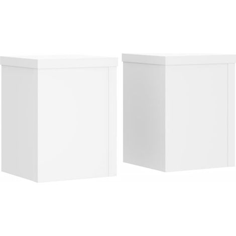 Plant Stands 2 pcs White 15x15x20 cm Engineered Wood vidaXL