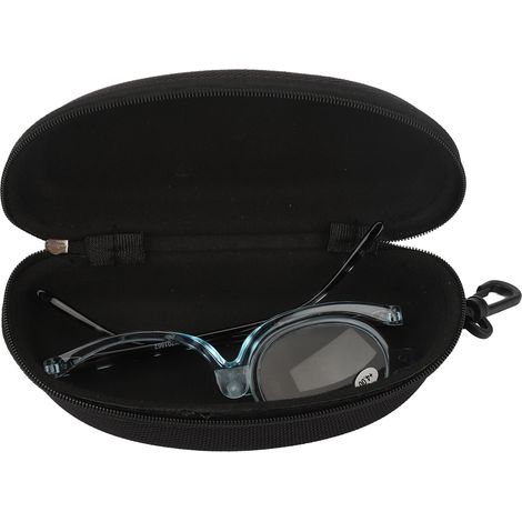 Lunettes de lecture à verre unique, loupe à verres interchangeables, lunettes de maquillage pour les yeux pour personnes âgées, monture bleue transparente +4.00 (1/5)
