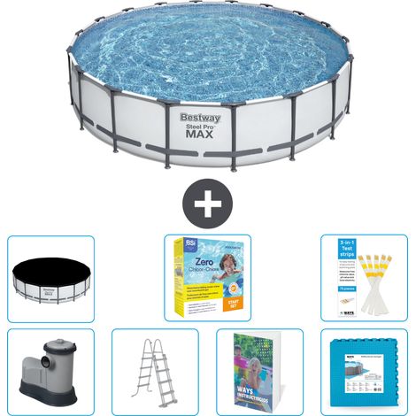 Bestway Steel Pro MAX Rund - 549x122 cm - 8-teilig S566