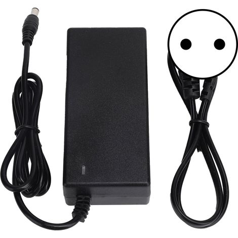 Adaptateur secteur 42 V 2 A, connecteur mâle CC 5,5 mm pour batterie lithium-ion 36 V, CA 100-240 V 50/60 Hz, prise UE (1/5)