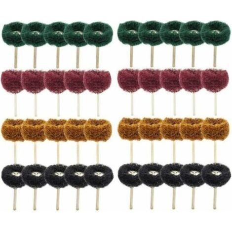 40 pezzi di dischi abrasivi da 1" (25 mm) per lucidatura, compatibili con utensili rotanti Dremel.
