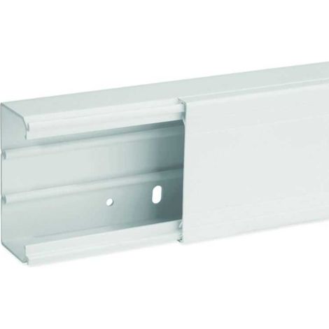 Goulotte de distribution cloisonnable - 80 x 40 mm - 1 compartiment - Longueur 2 m - Blanc - Ta-g - B01781 - IBOCO