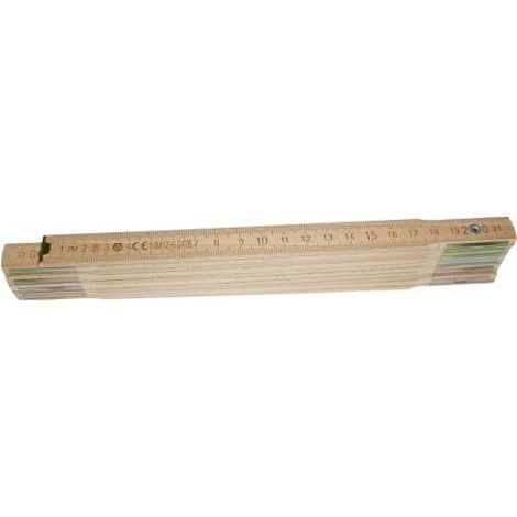 DOPPIO METRO 10 ASTE 16 MM LEGNO BIANCO 12 PZ