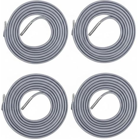 Corde élastique de rechange - Lot de 4 - 2,25 m / 1,5 m - Corde pour fauteuil inclinable - Accessoire pour fauteuil inclinable - Gris (1/4)