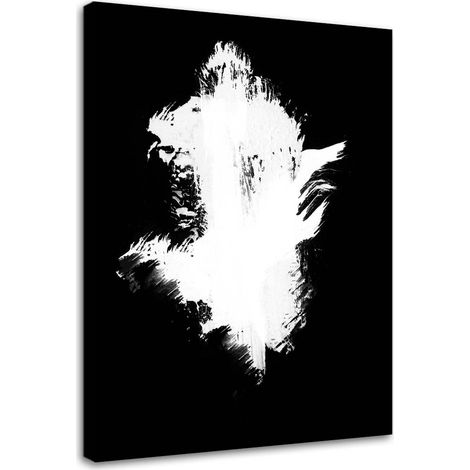 Tableau décoratif Abstraction Noir et Blanc 40x60 (1/5)
