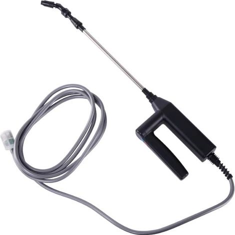 Pulvérisateur électrique sans fil 7,4 V avec 3 vitesses de pulvérisation, pulvérisateur à pression avec 5 buses réglables, tuyau de 8 m, niveau de batterie pour jardin/pelouse/mauvaises herbes