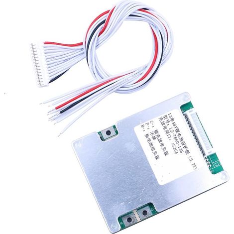 48V 25A 13 Series BMS PCB Protection Board with Balancing for 18650 Li-ion Cells (1/5)