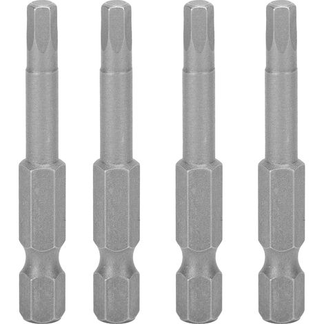 Lot de 10 embouts de tournevis hexagonaux S1/4" trempés et magnétiques de rechange (1/5)