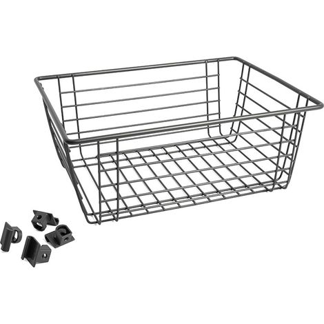 HERRAJES ALK cesta de alambre pequeña para bastidor optima , Introduce un nivel superior de organización y estilo en tu hogar con la Cesta de Alambre Pequeña para Bastidor Óptim (1/4)
