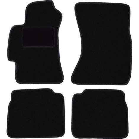 Schwarze Veloursmatten für: Subaru Legacy IV B4 Kombi, Limousine, Touring, Kombi (2003-2009)