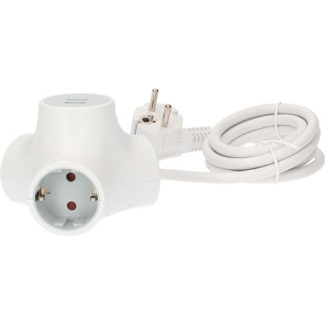 GSC 103000014 Dieb-Erweiterung Dreifach-Ausgang + 2 USB 1.4M (1/2)