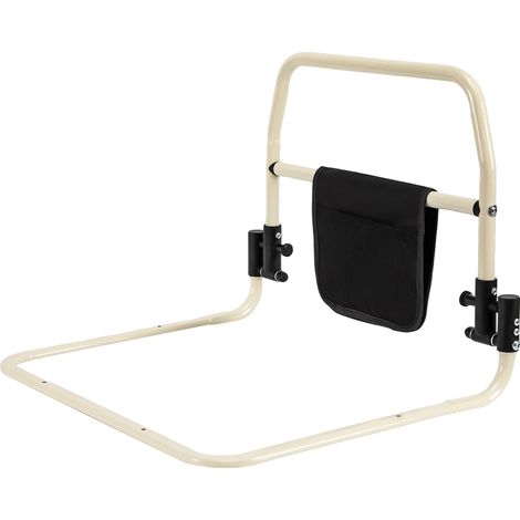 Reposabrazos plegable, material resistente, compatibilidad universal, negro y beige. (1/2)