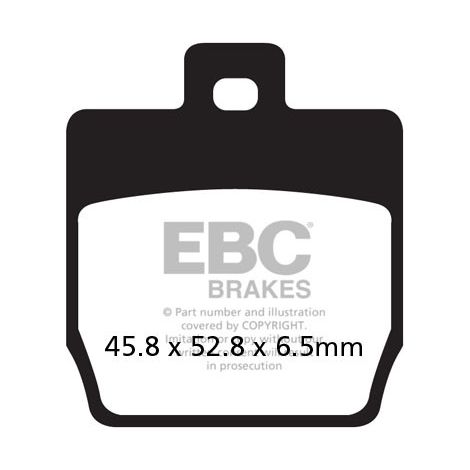 Pastillas de freno de carbono EBC SFAC268 para scooter (juego para 1 disco)