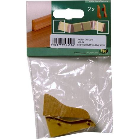 Endstück für Kunststoffleiste ku.04 Buche landhaus Clips & Ecken (1/2)