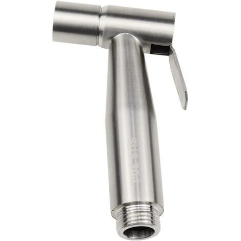 Ahlsen Bidet-Duschkopf für Toilette, Edelstahl-Windelsprüher, manueller Bidet-Sprühkopf für die persönliche Hygiene, Dusche, Badezimmer, Toilette – Silber (1/5)