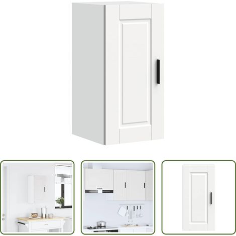 Wandregal - Küchen-Hängeschrank Porto Weiß Holzwerkstoff (1/5)