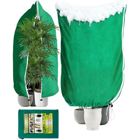 2X Voile Hivernage Plante Exterieur 180×120cm 80g/㎡ Housse Protection Hiver Plante Bache hivernale Toile pour Arbustes Citronniers Palmiers Lauriers et Oliviers (1/5)