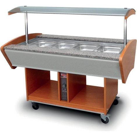 Buffet Chaud Central - 4 bacs GN 1/1 - Furnotel