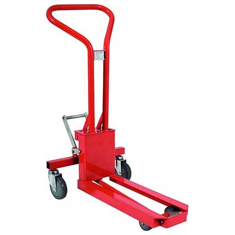 Matisère – Transpalette manuel 1/4 palette – Charge max 200kg – Élévation par pédale – Compact pour espaces exigus – 1151041820 (1/3)