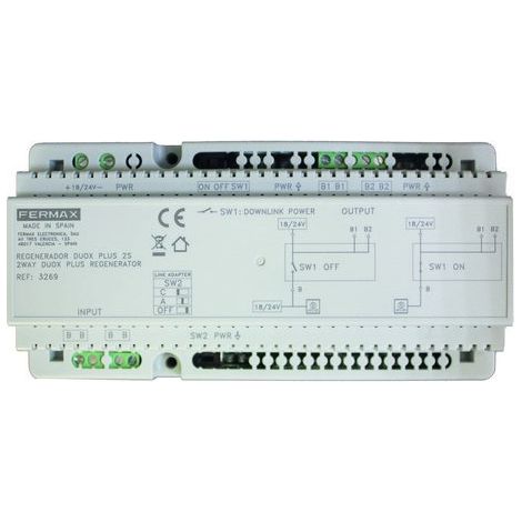 FERMAX 3269  Rigeneratore DUOX PLUS 2 uscite. dispositivo intermedio di un impianto DUOX