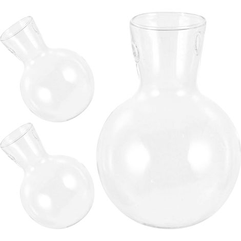 PACKOVE Lot de 3 pots suspendus pour culture hydroponique, en verre borosilicate (1/5)