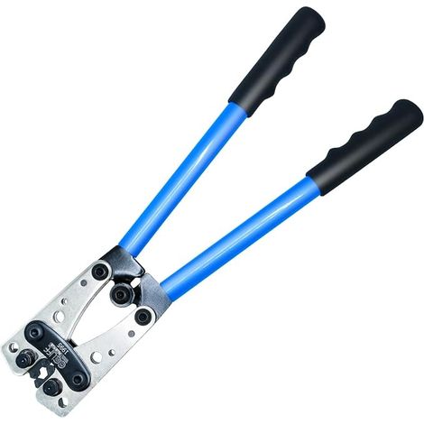 Pince à Sertir Réglable Cliquet de Sertissage Pince pour Cosses de Electrique Câble 6-50 mm² (AWG 10-0) (1/5)