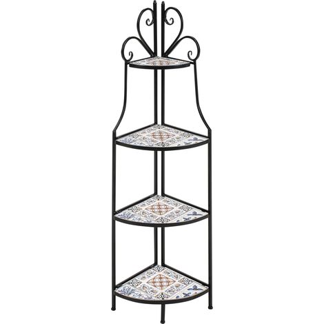 Shelving Unit FAVARA Metal 43 cm 32 cm Black (1/5)
