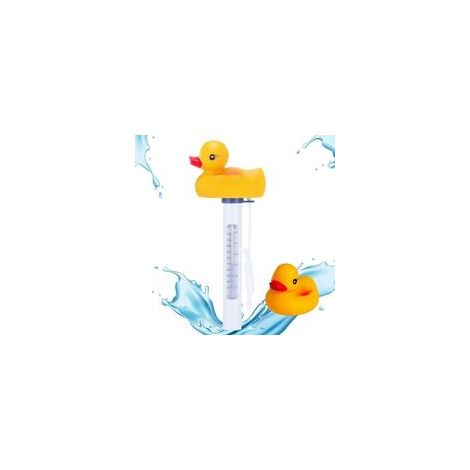 Thermometre Piscine, 1 Thermomètre Flottante thème CANARD avec ficelle – Résistent aux chocs et à l’eau -Pour piscine intérieure et extérieure, spa, basin (Canard) (1/4)