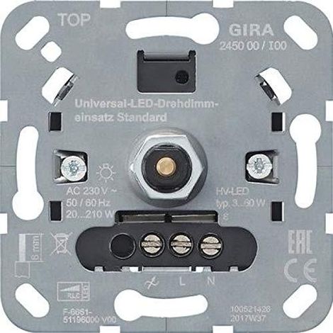 Gira Variateur LED Contrôle Intensité Lumineuse Auto-ajustement