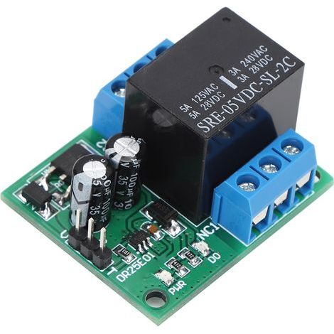 Module de relais DR25E01 DPDT, carte Bistable à double pôle, autobloquante (DC6-24V) (1/4)