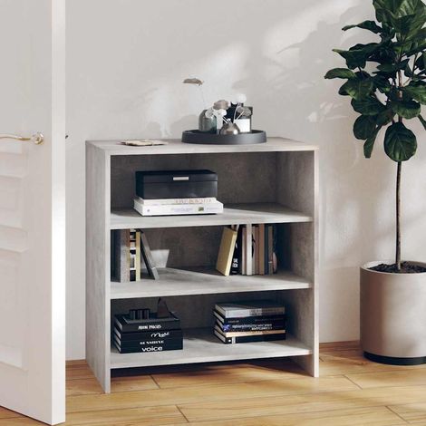 Buffet - Armoire de rangement Enfilade Gris béton 70x40,5x75 cm Aggloméré BV109837 - BonneVie (1/5)