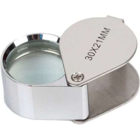 Loupe de bijoutier grossissante - Loupe de bijoutier - Avec étui - Pour livres scientifiques, lecture, journaux, insectes, loisirs, observation