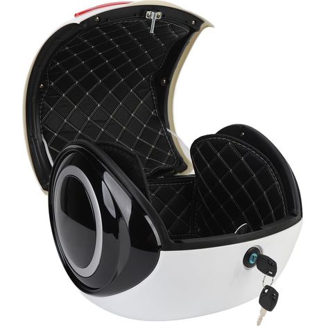 Vélo électrique Portatif Supérieur Sportif de Preuve de l'eau d'ABS de 32L avec Le Support et Le Dossier (White) (1/5)