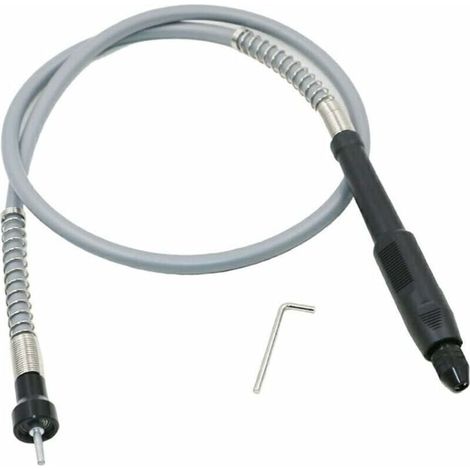 Adaptateur d'arbre flexible de 3,175 mm pour rallonge d'arbre de forage flexible avec mandrin sans clé de 0,3 à 3,2 mm pour outil de travail du bois pour meuleuse rotative