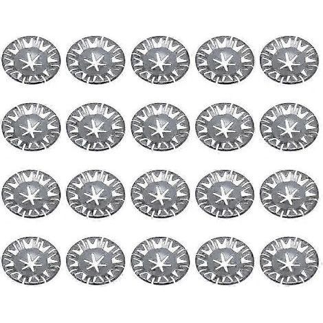 20 oder 50 Ersatzclips für Unterboden-Hitzeschutzblech, Metallclips mit Unterlegscheiben N90796501, 20 Stück, A (1/5)