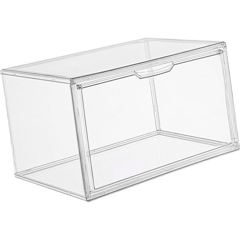 Coffret présentoir sac transparent imperméable anti-poussière fermeture aimantée puissante boîte rangement chaussures pour figurine manga sac à main (1/4)