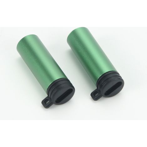 Briquets miniatures Type-C (lot de 2) — USB-C 6,5 W 5 V 1,3 A, alliage d'aluminium, allumage par souffle résistant au vent, pour une utilisation quotidienne et en extérieur (vert). (1/5)