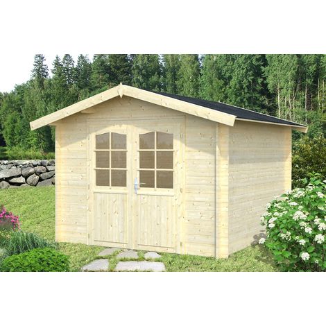 Abri de jardin en bois Lotta 7,3 m2 Naturel (1/4)