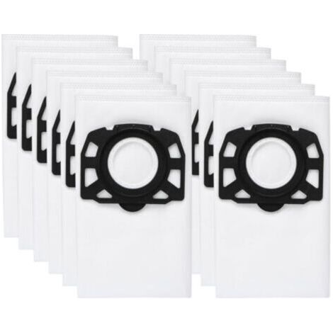 12 Sacs d'Aspirateur Non Tissés KFI 357 pour Karcher WD/KWD/MV/SE (Filtration 99.97%) (1/4)