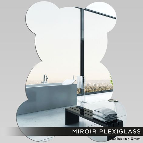 Miroir Plexiglass - Ourson - 20x25 cm (1/2)