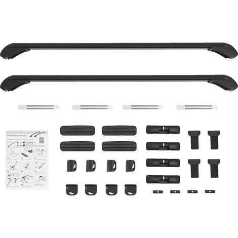 Barres de toit, aluminium durable, compatibilité universelle, vert armée (1/2)