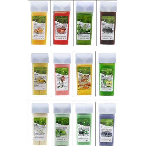 Cartouche de cire dépilatoire 100 g, crème dépilatoire à la cire d'abeille, roll-on à la cire chaude (1/5)
