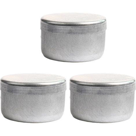 3 boîtes à sol en aluminium avec couvercles, récipients de pesée qualité laboratoire (1/5)