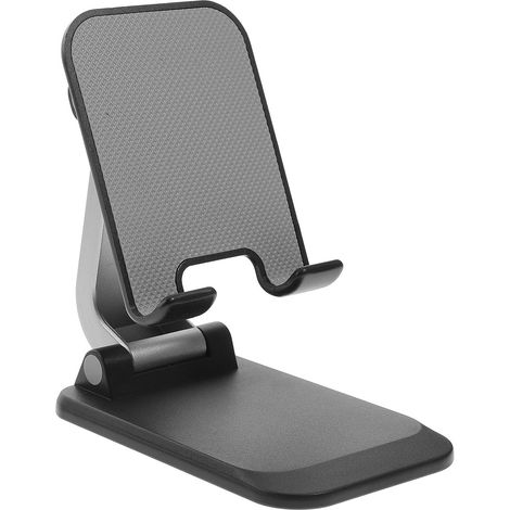 Support Téléphone Portable Réglable Hauteur Pliable et Antidérapant Support pour Smartphone et Tablette avec Base Protectrice et Ajustable Compatible Bureau et Maison (1/5)
