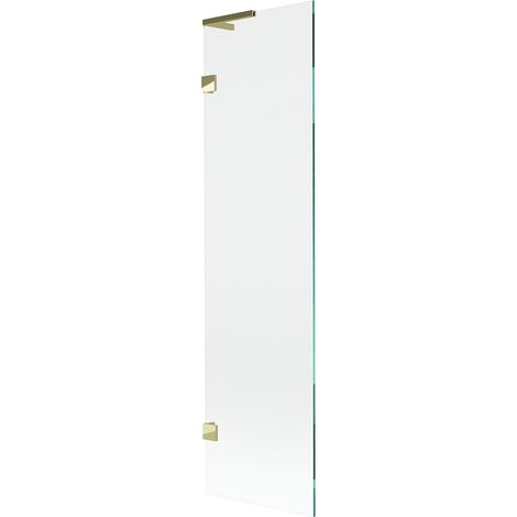 Mexen Lunar L Badewannenfaltwand 1-flügelig 50 x 150 cm, transparent, gold - 897L-050-000-50-00 (1/5)