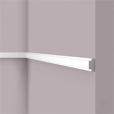 NMC WL10-box-10 WALLSTYL Noel Marquet 1 Box 10 pieces Panel moulding contemporary design white  20 m (1/5)